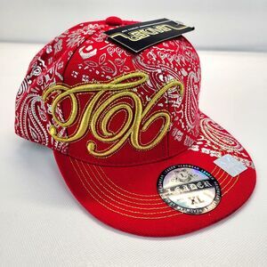 Leader TX (Texas) Bandana Print Flat Sports Cap Fitted XL New with Tags